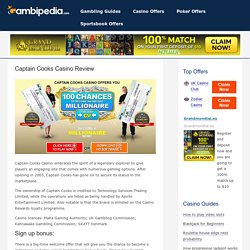 Captain Cooks Casino Review - Gambipedia.com