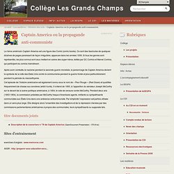 Captain America ou la propagande anti-communiste - Collège Les Grands Champs