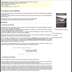 La mort des CAPTCHA : Comment les pirates arrivent-ils à les casser ?