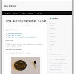 Raspi – Capteur de temperature DS18B20 « PHP Visions