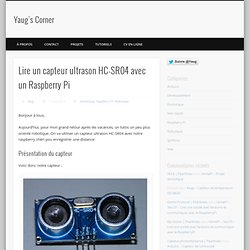 Lire un capteur ultrason HC-SR04 avec un Raspberry Pi