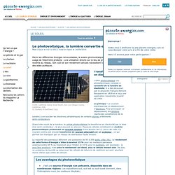 Les capteurs photovoltaïques
