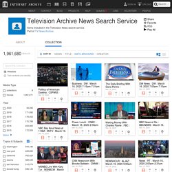 TV NEWS : Search Captions. Borrow Broadcasts : TV Archive
