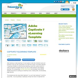 Captivate 7 eLearning Template