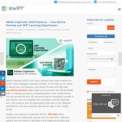 Adobe Captivate 2019 Live Device Preview & 360⁰ Learning Experiences