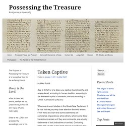 Taken Captive « Possessing the Treasure