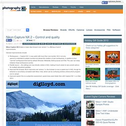 Nikon Capture NX 2 – Control and quality