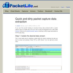 Quick and dirty packet capture data extraction - PacketLife.net