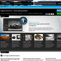 Capture One Pro 7 features