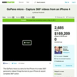 GoPano micro - Capture 360º videos from an iPhone 4 by michaelrondinelli