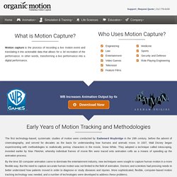 Motion Capture Software and Systems Information – Organic Motion