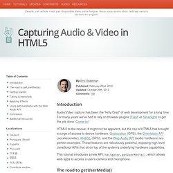 Capturing Audio & Video in HTML5