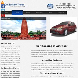 Car Booking in Amritsar- Om Sai Ram Travels