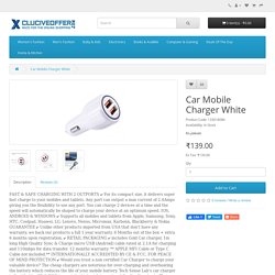 Car Mobile Charger White