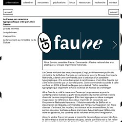Le Faune, un caractère typographique créé par Alice Savoie