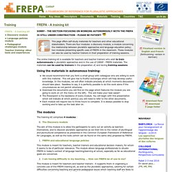 CARAP > Teacher training > FREPA - A training kit