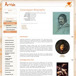 Caravaggio Biography