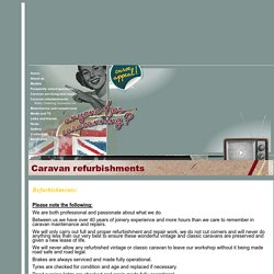caravan refurbishments - The English Caravan Company