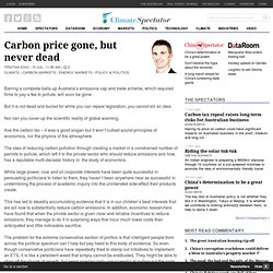 Carbon price gone, but never dead