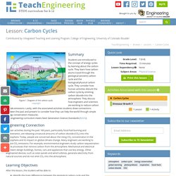 Carbon Cycles - Lesson