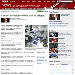 Carbon emissions divide 'can be bridged'