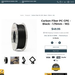 Carbon Fiber PC CPE - Black - 1.75mm - 1KG