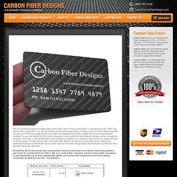 Carbon Fiber Designs - Carbon Fiber Business Cards