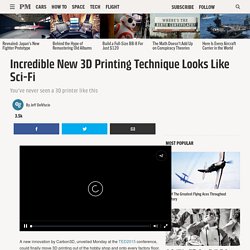 Carbon3D's Incredible Printer 'Grows' 3D Objects