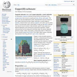 Copper(II) carbonate