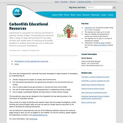 CarbonKids Educational Resources