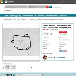 10% Off on Yamaha New K&L Carb Carburetor Float Bowl Chamber Gasket O-Ring 0121-039: TrueGether.com