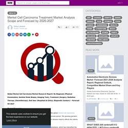 Merkel Cell Carcinoma Treatment Market Analysis Scope and Forecast...