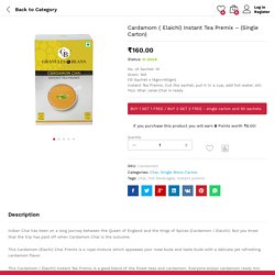 Cardamom ( Elaichi) Instant Tea Premix - buygnb.com