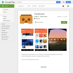 Cardboard – Applications Android sur Google Play