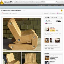 Cardboard Cantilever Chair