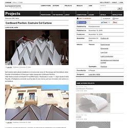 Luigi Alini, AION — Cardboard Pavilion. Costruire Col Cartone