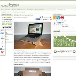 DIY Cardboard Laptop Stand