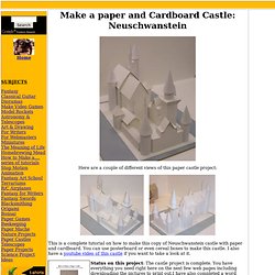Make Paper & Cardboard Castle: Neuschwanstein
