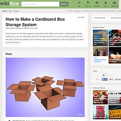 How to Make a Cardboard Box Storage System (with pictures)