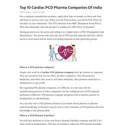 What is a PCD Pharma franchise?
