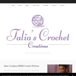 Aliza Cardigan FREE Crochet Pattern — Talia's Crochet Creations