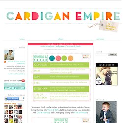 Cardigan Empire: Phoenix Fashion Stylist: Color Analysis: 3 Degrees of Warm & Fresh