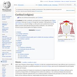 Cardinal (religion)