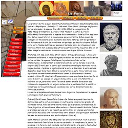 Les vertus cardinales - prudence , force , justice et tempérance