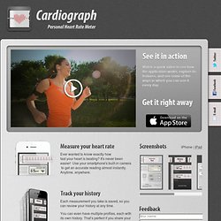 Cardiograph - Personal heart rate meter for iPhone and iPad