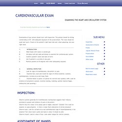 Cardiovascular Exam
