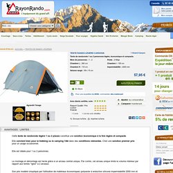Tente rando légère Cardova- Grand Canyon- Achat de tentes de randonnée légères