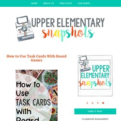 How to Use Task Cards With Board Games