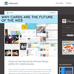 Why cards are the future of the web