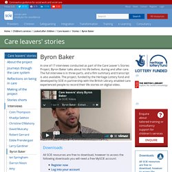 Care leavers' story: Byron Baker